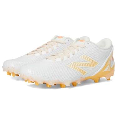 Imagem de New Balance Tênis feminino Freezelx V5 Low Lacrosse, Branco/Clementine/Angorá, 5 Wide