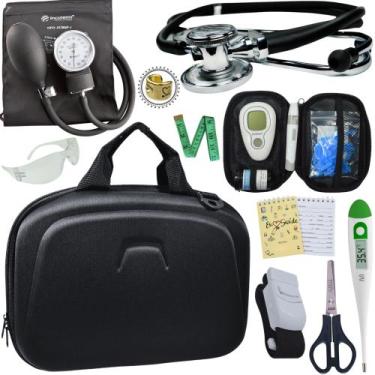 Imagem de Kit Enfermagem Maleta Completo Super Luxo + Monitor Glicose - Love Sau