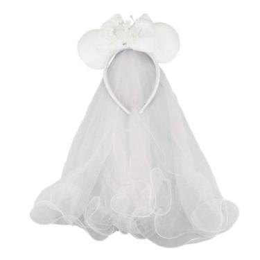 Imagem de Tiara Branco Véu Noiva Orelhas Minnie - Disney - Taimes