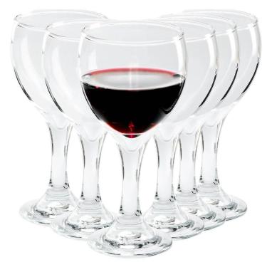 Imagem de Conjunto 6 taças de vidro acqua água vinho suco refri 300ml