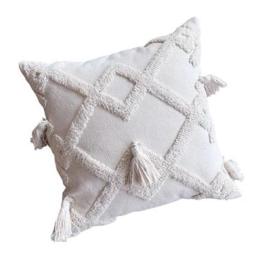 Imagem de Capa de almofada Dominique Square Bohemian Case 45x45 cm de algodão - 