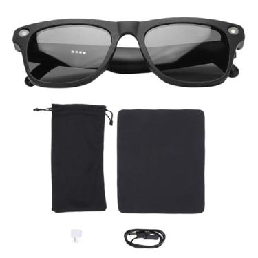 Imagem de Bewinner Óculos Inteligentes Com Câmera 4K, óculos de Gravação de Vídeo Fotográfico 1080P Com Flash e Alto-falantes Duplos, Tradução AI Em Tempo Real e Diálogo Visual, Câmera Inteligente (BLACK)