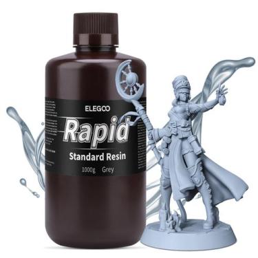 Imagem de Resina de impressora 3D ELEGOO Rapid Standard 405nm 1L para Saturn 3 U
