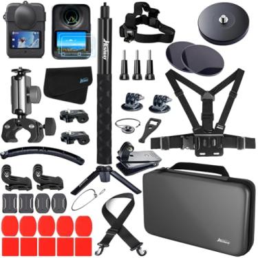Imagem de Accessory Kit for DJI Osmo 360 Magnetic Mounting Bundle with Carrying Case Selfie Stick and Adhesive Pads 60O