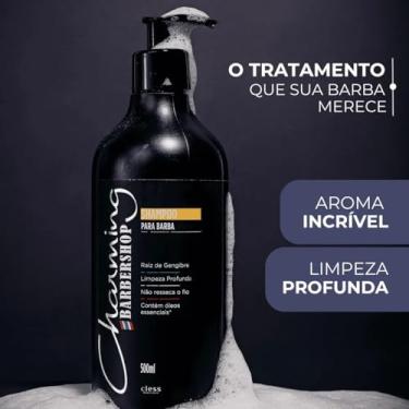 Imagem de Shampoo Para Barba Masculina 500ml Limpeza Profunda e Hidratação Diária com Óleos Essenciais Naturais
