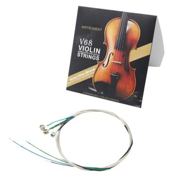 Imagem de Mingzhe Conjunto Completo Universal de Cordas para Violino, Cordas de Aço Com Núcleo de Aço Enrolado Em Prata Com Ponta Esférica 4 4 3 4 1 2 Violinos