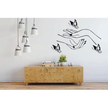 Imagem de Adesivo de Parede Decorativo Manicure Pedicure Cabeleireiro - V3 Shop