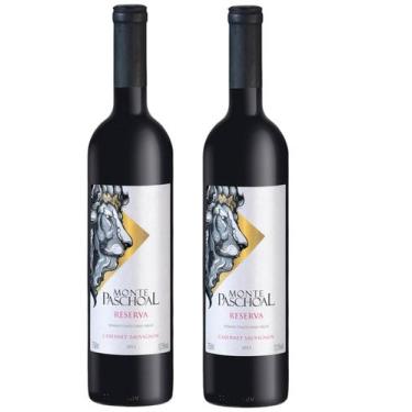 Imagem de KIT c/2 Vinhos Tinto Fino Seco Cabernet Sauvignon Reserva Monte Pachoa