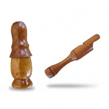 Imagem de Apito Inhambu Açu 09 + Apito Aracuã 31 Pios em madeira profissionais