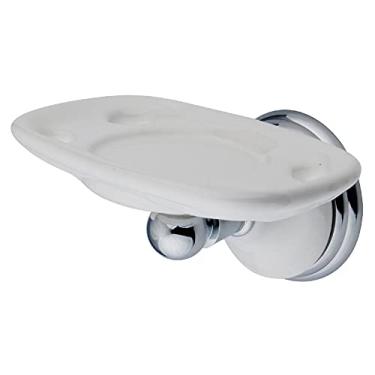 Imagem de Kingston Brass BA1116C Escova de dentes vitoriana e suporte de copo, cromo polido, 13 cm de comprimento, distância de parede de 6 cm