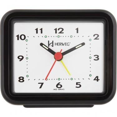 Imagem de Relógio Despertador Quartz Alarme Forte Preto - Preto