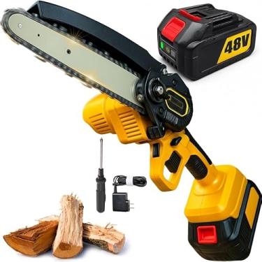 Imagem de Mini Moto serra 1500W: Potente e Compacta para Jardinagem | Eletroserra Elétrica Portátil, Ideal para Cortes Precisos em Madeira e Pequenas Tarefas de Manutenção | Desempenho e Versatilidade