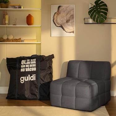 Imagem de Módulo Central Sofá Guldi Popup Linho Grafite