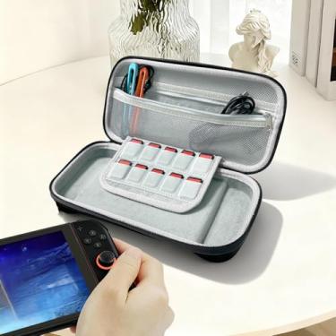 Imagem de Carry Pouch Case Compatible for Nintendo Switch 2 (2025), Portable Hard Travel Case with Pockets and 10 Game Cartridges Compatible for Switch 2 Accessories