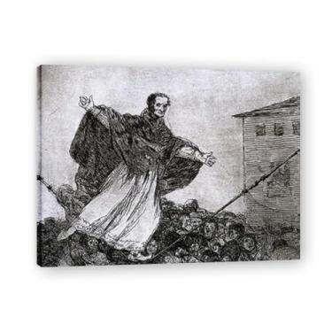 Imagem de May The Rope BreakFrancisco De Goya Impressão em tela romântica espanhola - Obra-prima do influente pintor romântico 59,9 x 78 cm emoldurado