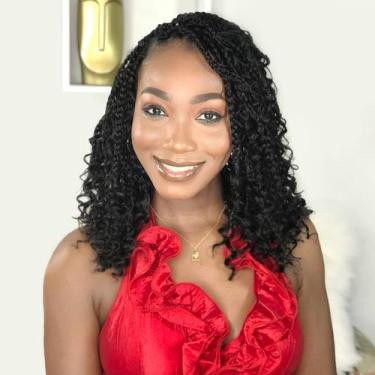 Imagem de Crochet Hair Fulcrum Goddess Box Braids 30 cm, 9 pacotes para mulheres