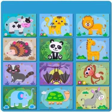 Imagem de Adesivo Toy Miretior Cartoon EVA DIY Kids 3D Foam 3 anos ou mais