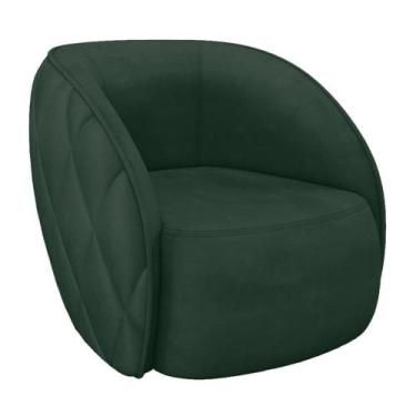 Imagem de Poltrona Decorativa Para Sala Living Olimpo M03 Veludo Verde - Lyam De