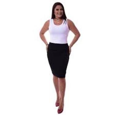 Imagem de Saia lapis - kgente, Preto, PP