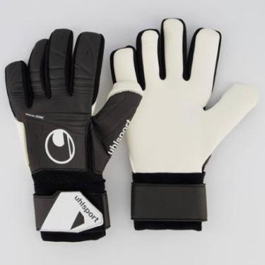 Imagem de Luva Uhlsport Supersoft Preta e Branca-Unissex