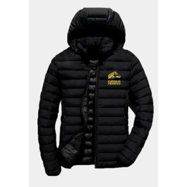 Imagem de Bobojaco Puffer Cavalo Crioulo Masculina Capuz Removível Cor:;Tamanho:P;Gênero:Masculino-Masculino