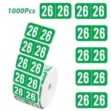 Imagem de 1000 adesivos de 2026 anos, etiquetas autoadesivas para pasta de arquivos, adesivos de 2026 codificados por cores para pastas de arquivos de aba final, materiais de escritório, 10 cm x 3 cm (azul)