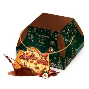 Imagem de Panetone recheado santa edwiges 800g avelã e chocolate premium edição 