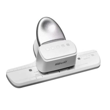 Imagem de Fenteer Perfurador manual de 3 furos com abertura de 4,5 mm para encadernação, ideal para projetos de artesanato, estúdio, escritório e casa.