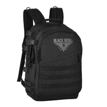 Imagem de Mochila esportiva escolar passeio Black Skull Notebook Original-Unissex