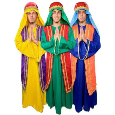 Imagem de Fantasia de Rei Mago Adulto Luxo Natal PresÃ:copyright:pio Religioso