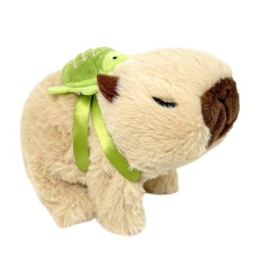 Imagem de Peluches de Capivara,Brinquedos Elétricos de Pelúcia Capibara - Pelúcias elétricas de capivara com mochila de | Brinquedo de pelúcia de capivara para caminhada elétrica para meninas e meninos com mais