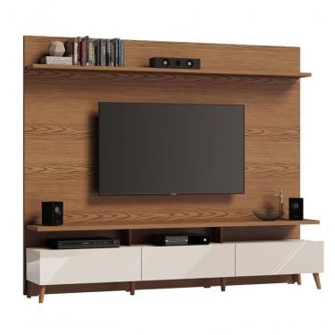 Imagem de Home Theater Boss 2.2 Freijó Com Off White - Imcal Móveis