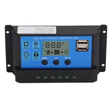 Imagem de Hyuduo Controlador de Painel Solar, Carregador de Rastreamento MPPT, Display LCD, Liga de Alumínio, para Casa, Industrial, Comercial, Regulador Fotovoltaico 12V 24V Com Saída USB Dupla, Fácil (90A)