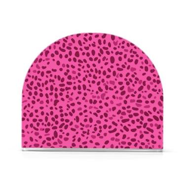 Imagem de Wassud Porta-guardanapos de acrílico com padrão de leopardo fofo, dispensador de guardanapo de papel moderno em forma de U para mesa, cozinha, sala de jantar, bancada 1 peça (comporta 50-60