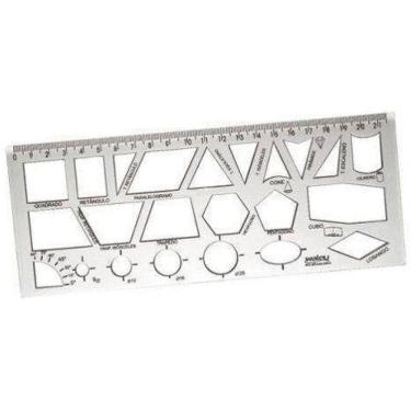 Imagem de Régua Geométrica Waleu