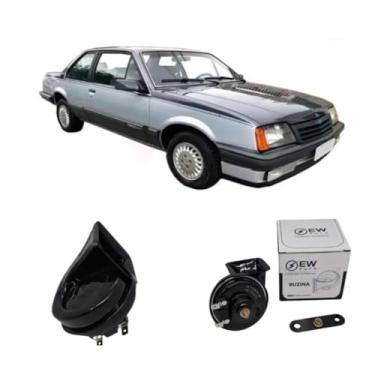 Imagem de BUZINA AUTOMOTIVA CARACOL COM PLUG 2 PINOS E CONECTOR PARA MONZA 1982 >1996 - TIGER AUTO