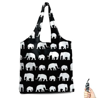 Imagem de BeeGreen Sacola Elphant - Bolsa reutilizável de compras de mercearia Ultimate Crossbody - Bolsa esportiva leve e compacta dobrável