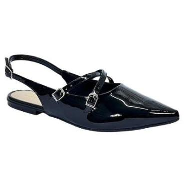 Imagem de Sapatilha Sua Cia Slingback Verniz 8189.15609 Preto-Feminino