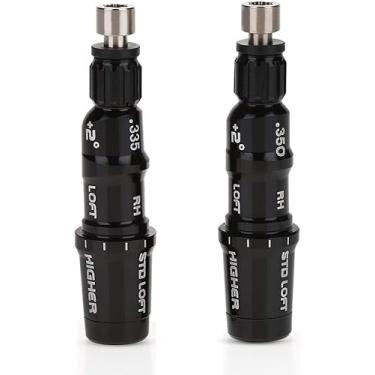 Imagem de HAUSEE Adaptador de eixo de golfe com ponta .335 Fairway compatível com Taylormade SIM Qi10 Qi35 M1 M2 M3 M4 M5 M6 Stealth2 Stealth, BRNR Mini Preto RH, 2 peças