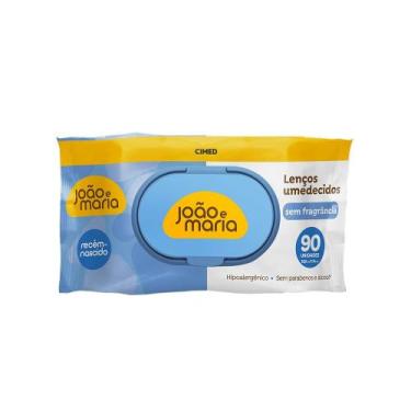 Imagem de Lenço Umedecido João e Maria Sem Fragância Cimed 90 Unidades