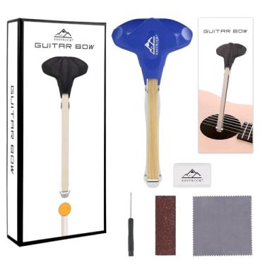 Imagem de EASTROCK Arco de guitarra, arco Picasso 2 em 1, cria sons de violoncelo e violino, ferramentas de cordas de dupla finalidade, kit de arco de guitarra para iniciantes e músicos profissionais, presente