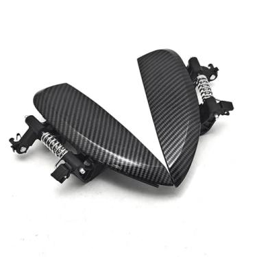 Imagem de 1 par de maçanetas externas traseiras para carro, compatíveis com Dacia Sandero Logan MK2/Renault Clio Symbol MK3 (códigos: 806070421R e 806067028R).