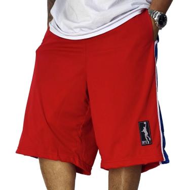 Imagem de Bermuda BasqueteM10 Vintage Stars Vermelho-Masculino