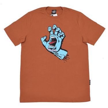Imagem de Camiseta Santa Cruz Screaming Hand Front - Marrom-Masculino