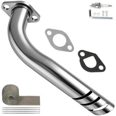 Imagem de CILOYU Kit de substituição universal de tubo de escape para motor Coleman Mini Bike CT200U CT200U-EX BT200X CT200X CT200X CT100U CC100X Baja MB200 Axis M200 Minibike Parts