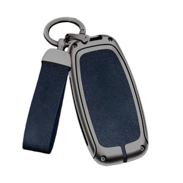 Imagem de Capa para chave do carro Bolsa para chave Suporte protetor Fob compatível com Chery Jaecoo J7 J8 7 / Tiggo 8plus 8 5 Plus 7pro Max / Omoda 5 C5 / Arrizo(F-gun blue)