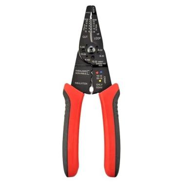 Imagem de Descascador de fios, decapador de cabo de 20 cm, alicate de crimpagem, cortador de fio, alicate de descascamento de fios, ferramenta manual multifuncional