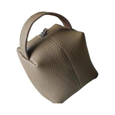 Imagem de Bolsa De Maquiagem Em Couro De Grão Superior Com Textura Suave, Porta-