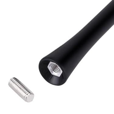 Imagem de Dioche Antena de Rádio FM Aérea Anti-ruído Universal de 9 Polegadas para Substituição de Carro Com Parafusos Alumínio de Borracha de Ajuste Universal para a Maioria Dos