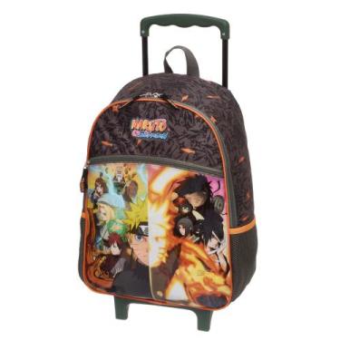 Imagem de Mochila Rodinhas Naruto Shippuden Escolar Infantil Meninos - Pacific, 